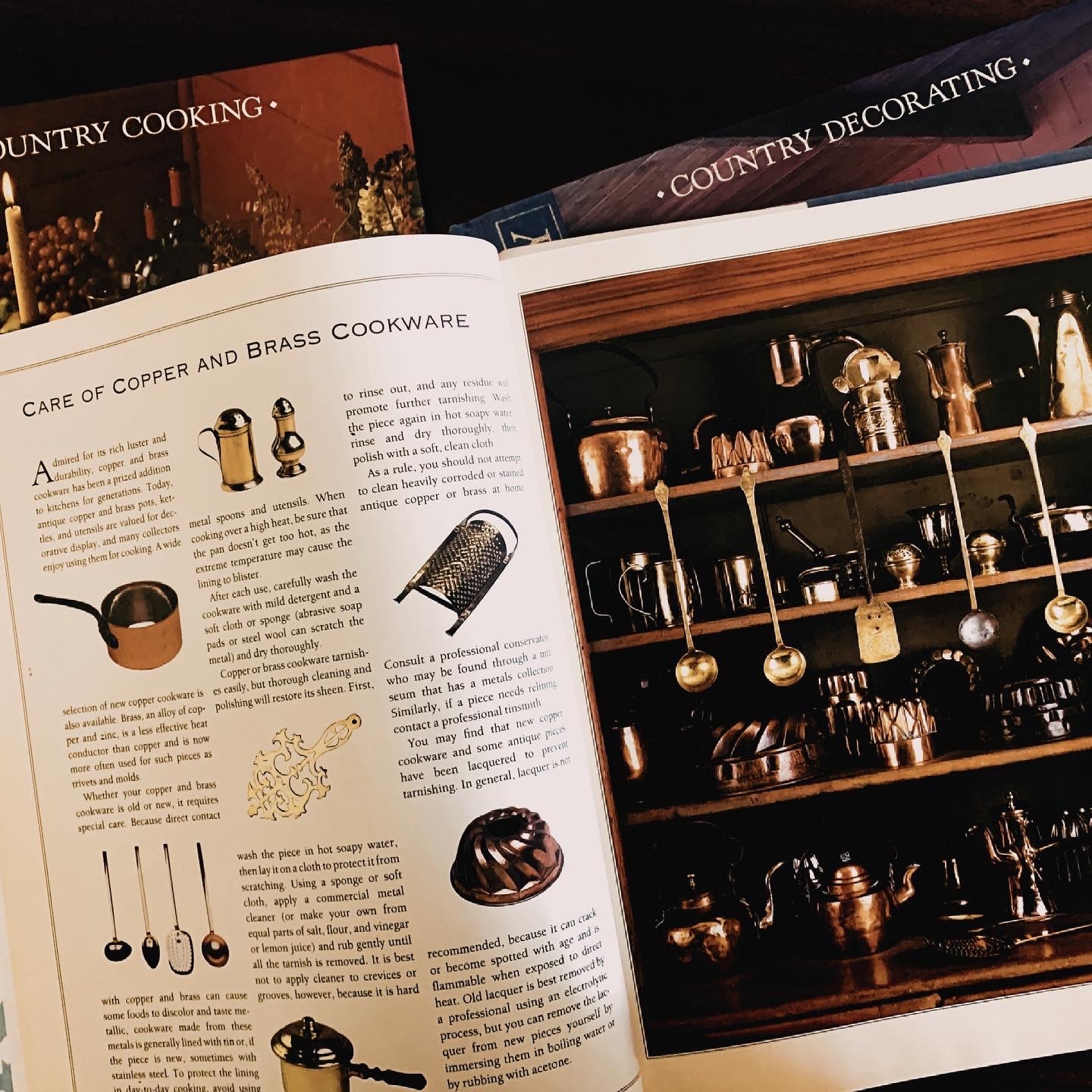 Vintage American Country Books: Country Decorating, Kitchen, Cooking