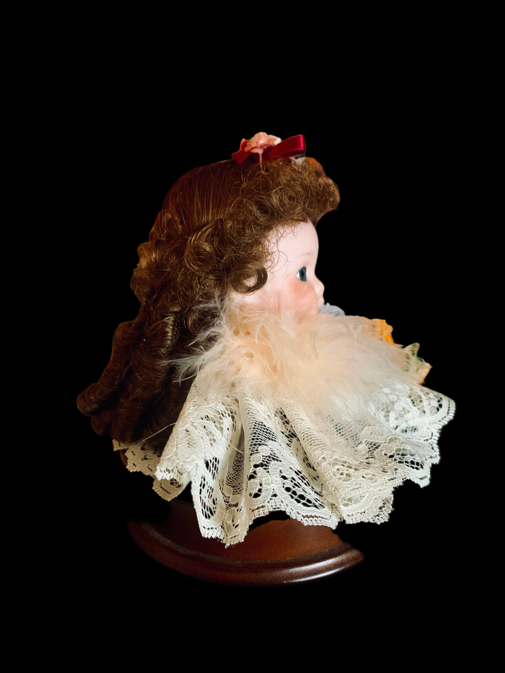 Vintage Porcelain Doll Head Display