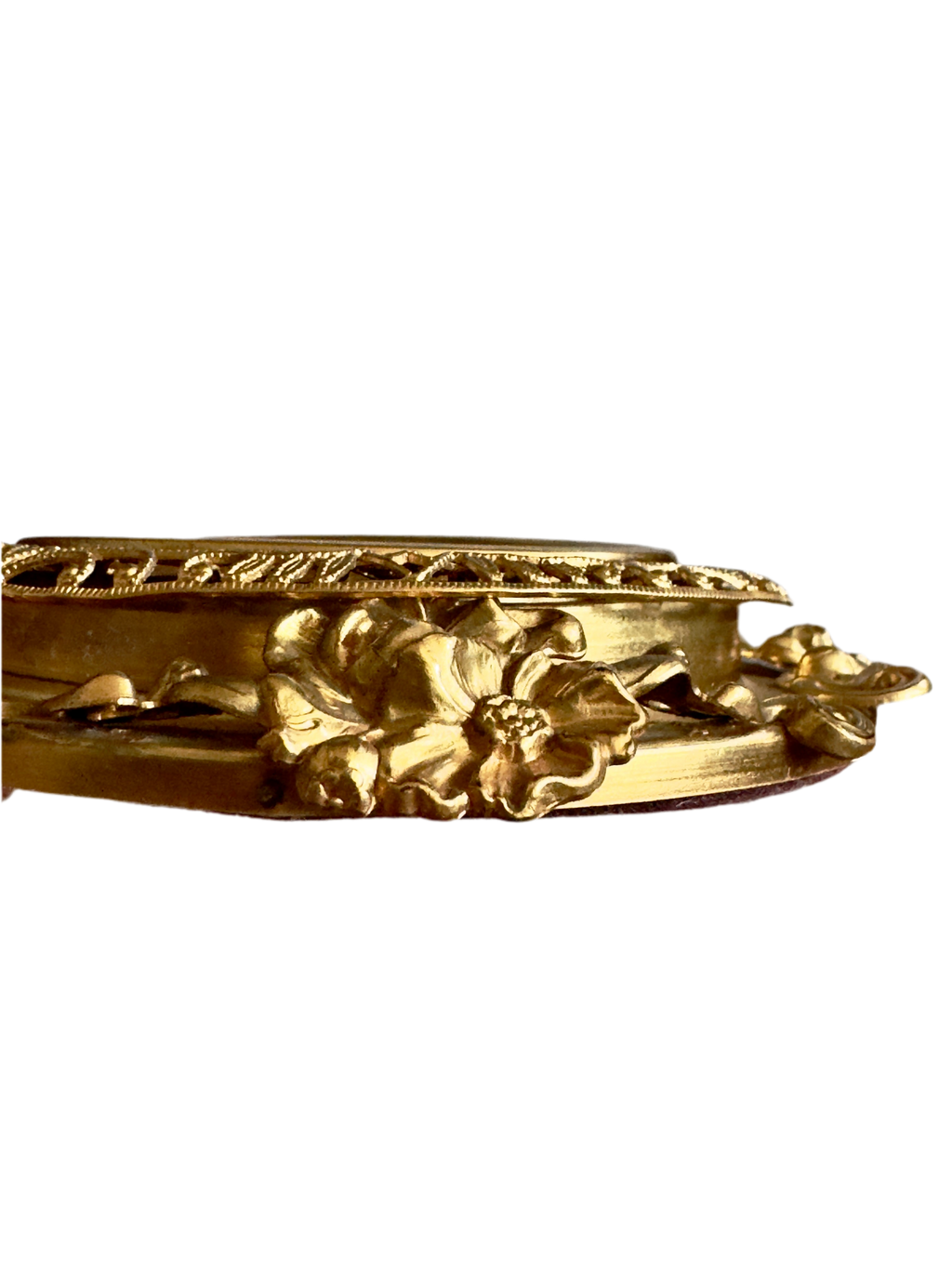 Yellow Carpenter Bee Gemstone Antique Convex Frame