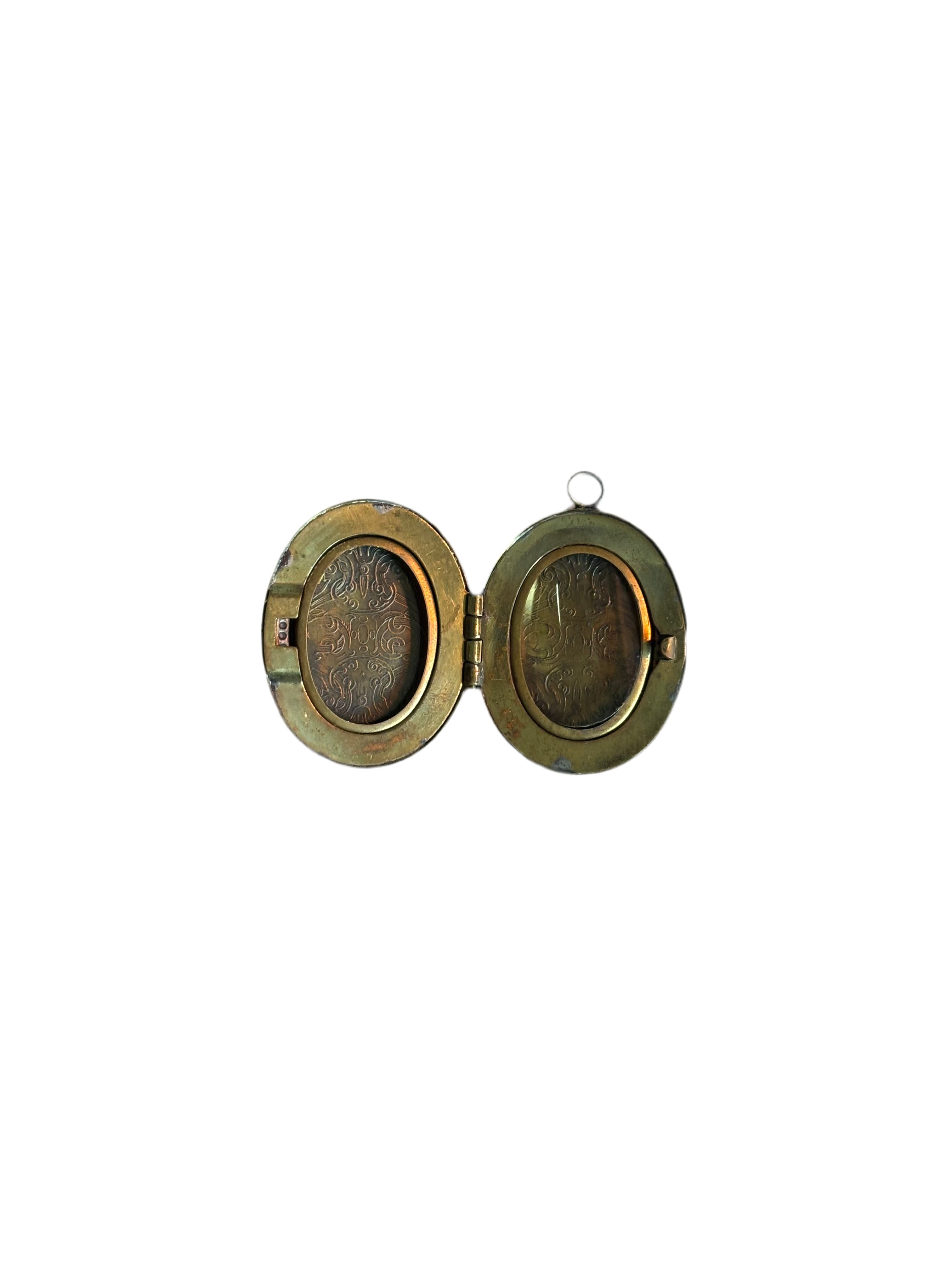 Victorian Revival Brass Locket
