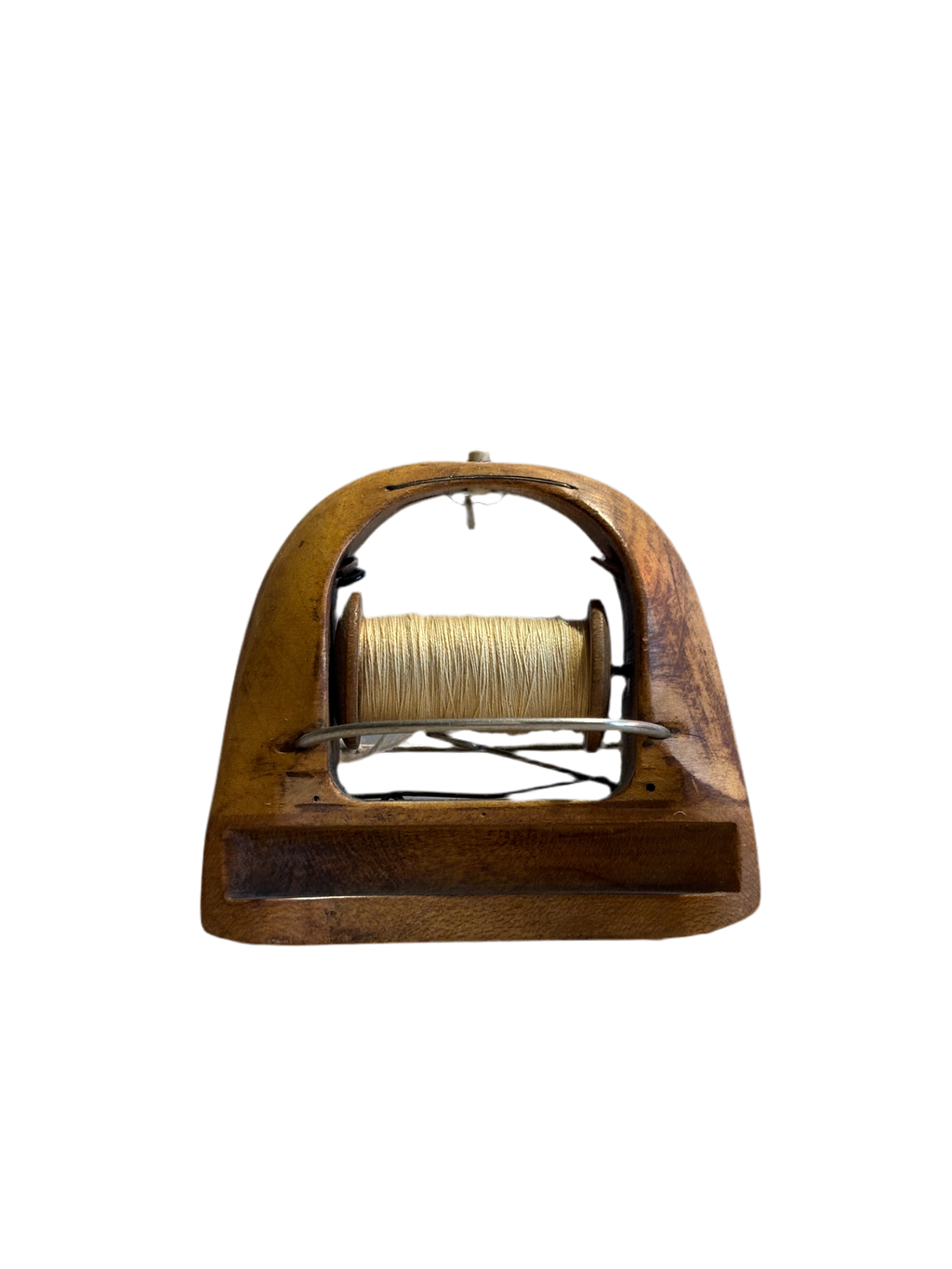 Antique White Thread & Spooled Loom Shuttle