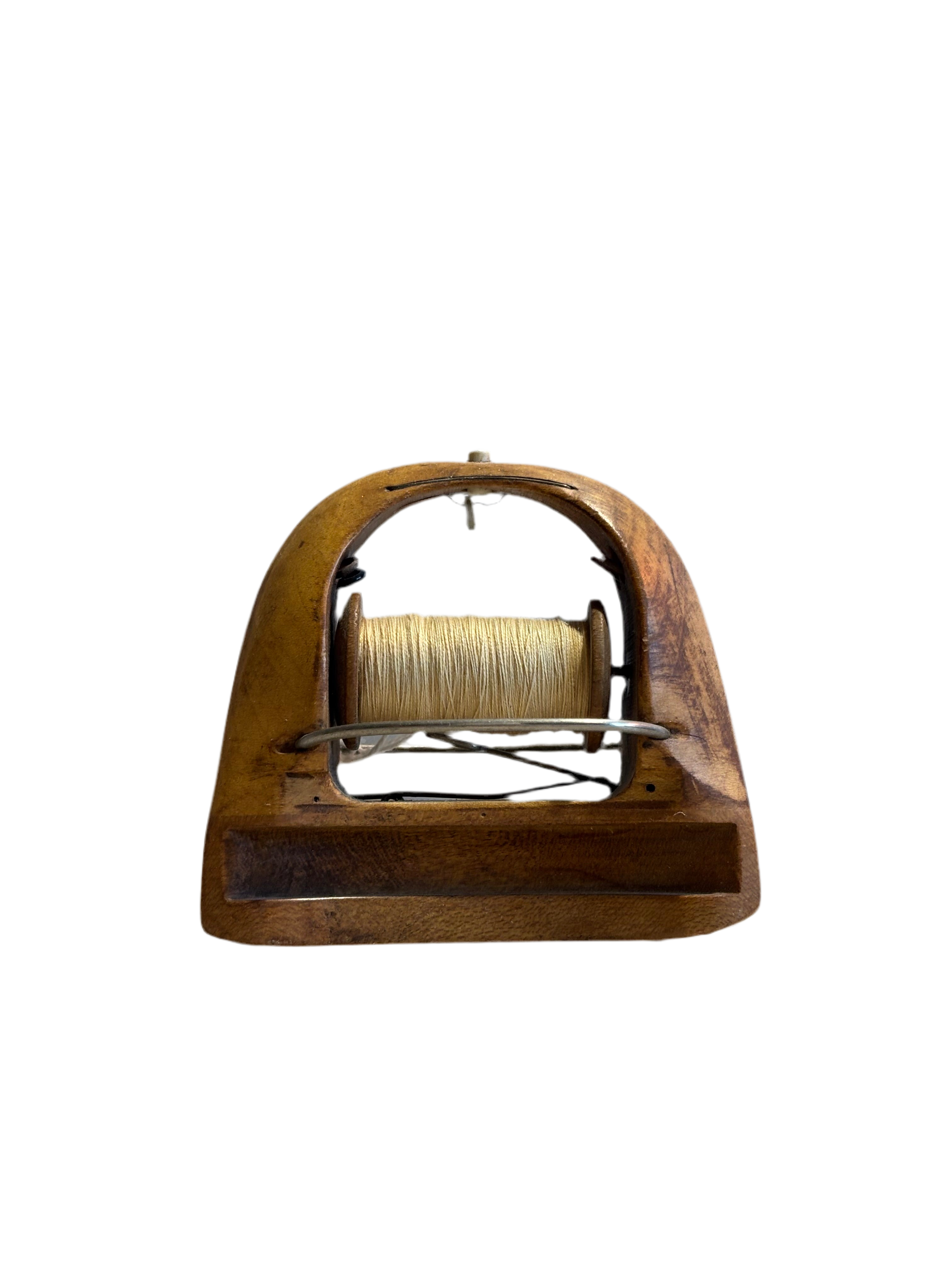 Antique White Thread & Spooled Loom Shuttle