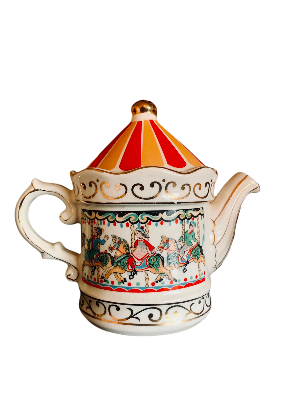 Vintage Paul Sadler English Carousel Teapot