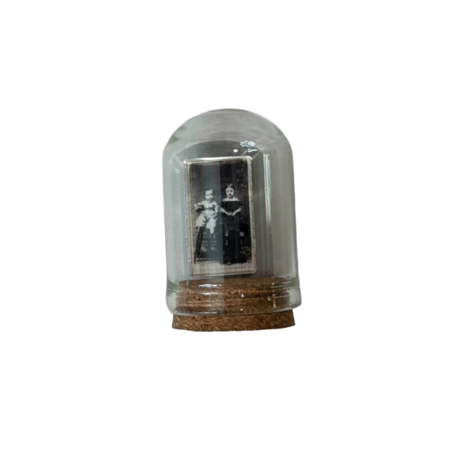 Curio Collection: Miniature Cabinet Card in Dome Vial