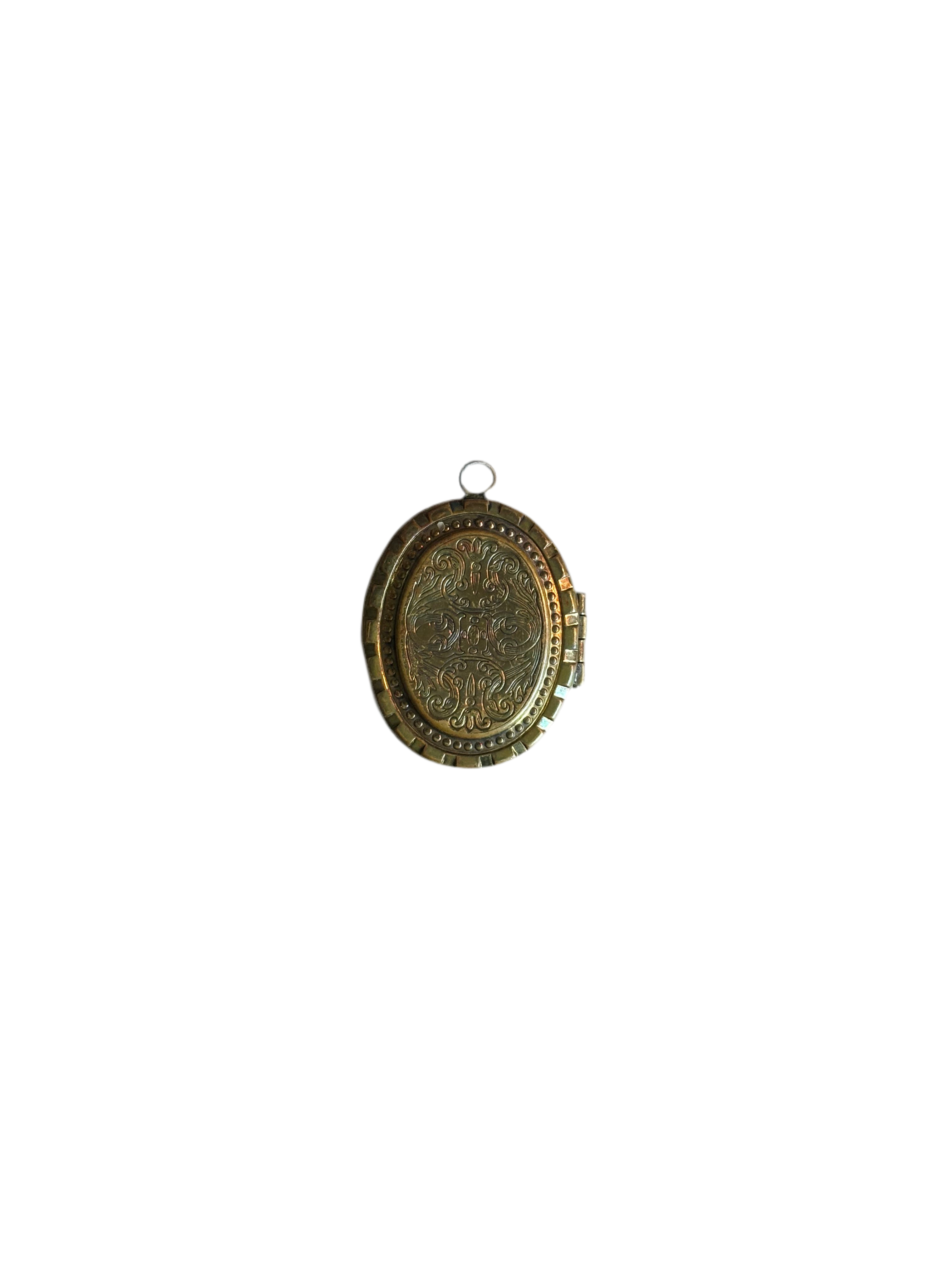 Victorian Revival Brass Locket