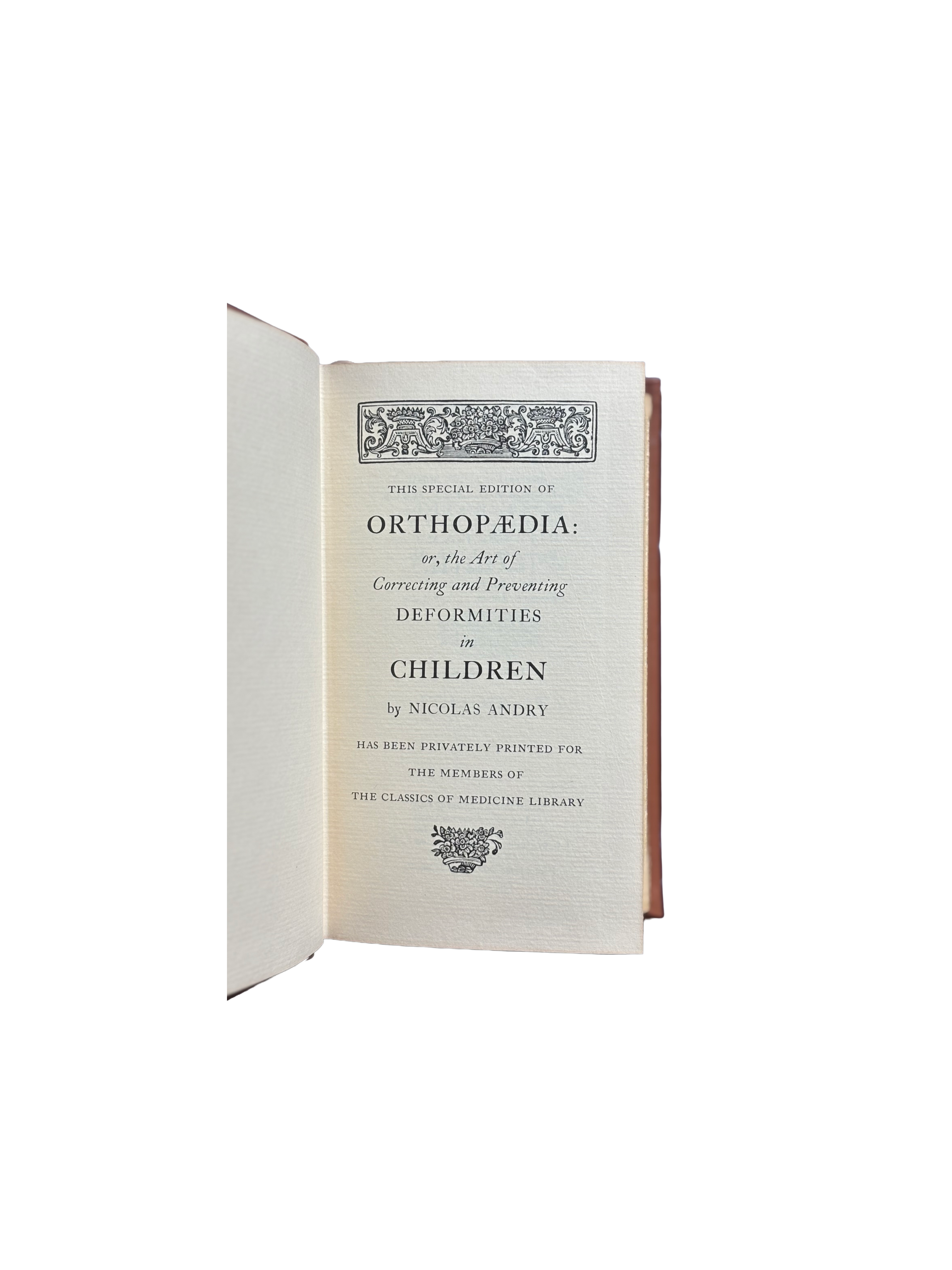 Orthepædia by Nicolas Andry