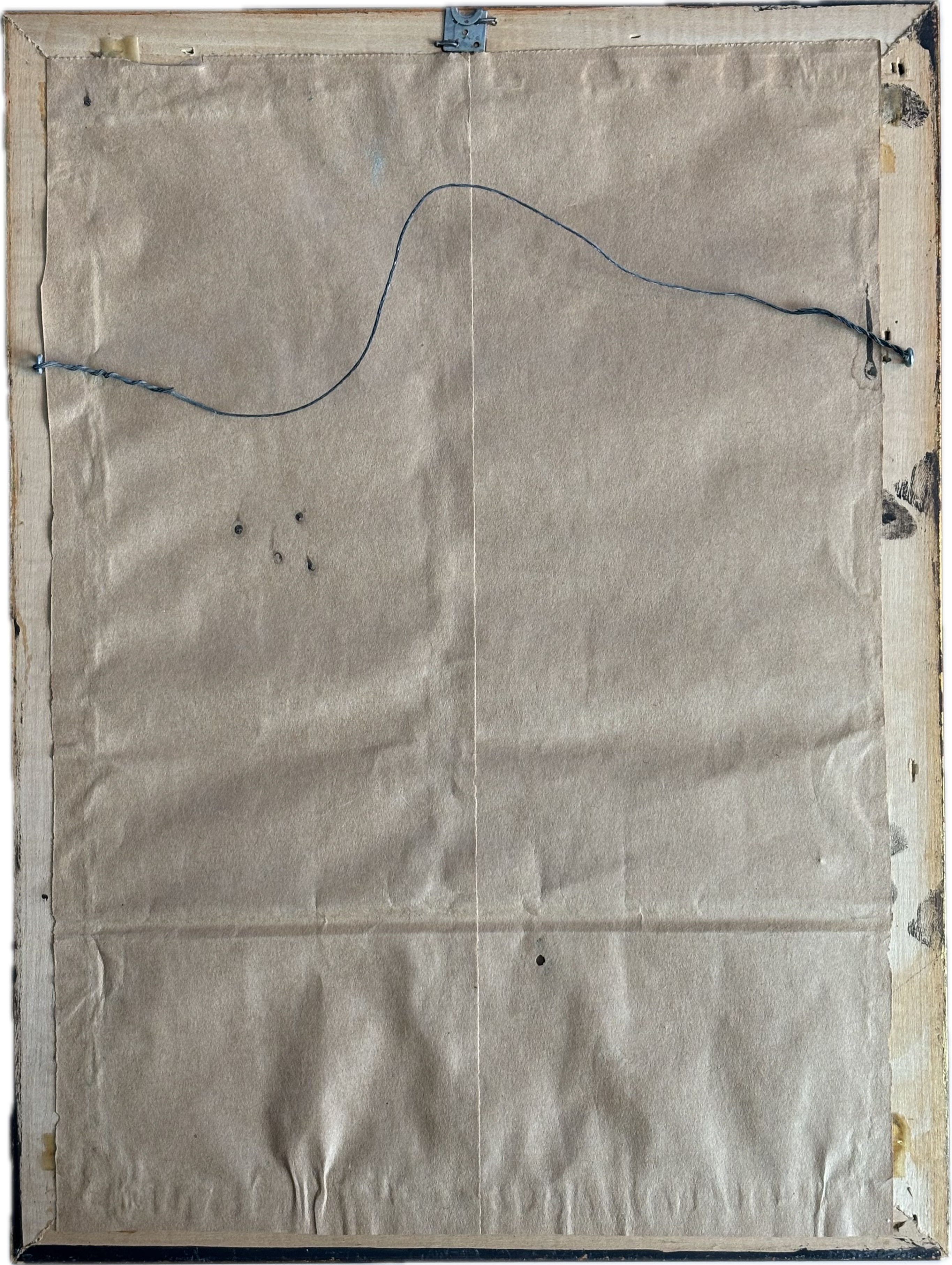 Needlepoint Woman in White Tapestry