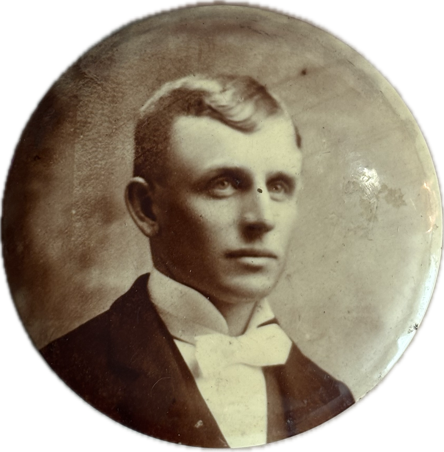 Early 20th Century Celluloid Columbia Portrait