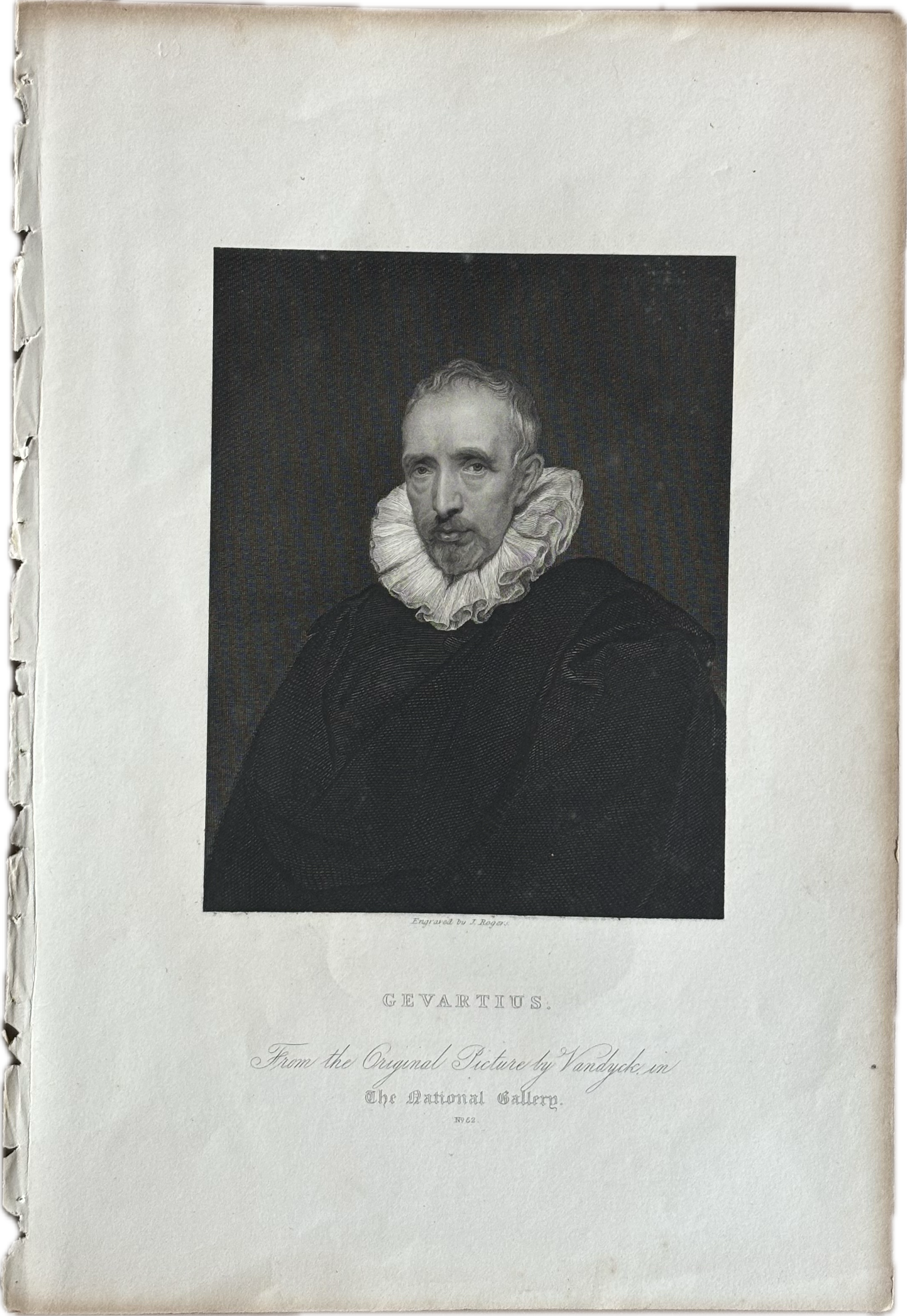 1830 Gevartius Print of Cornelis van der Geest