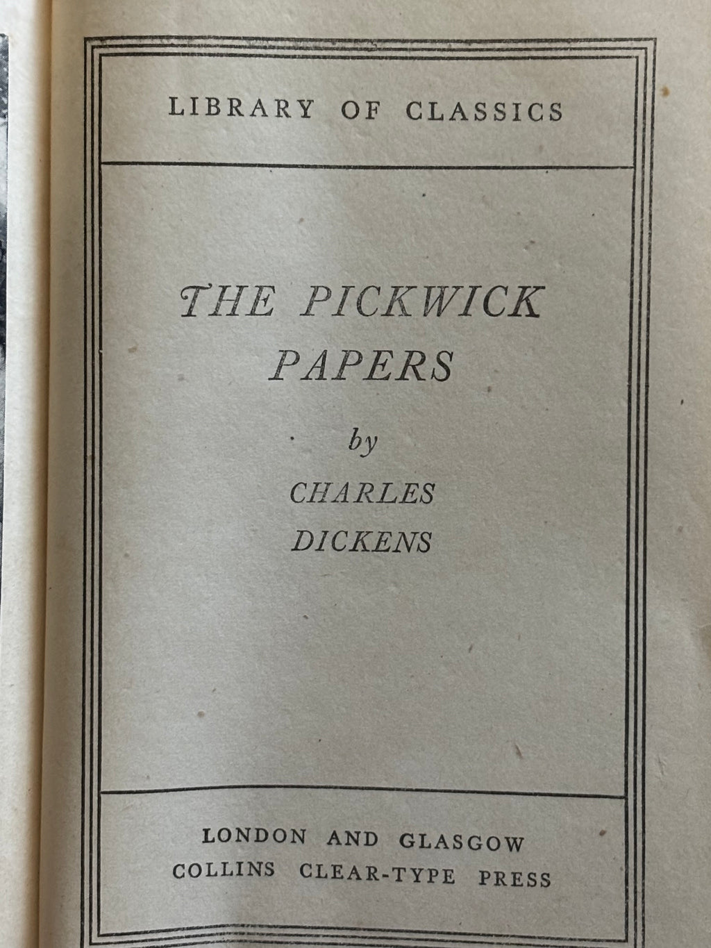 The Pickwick Papers